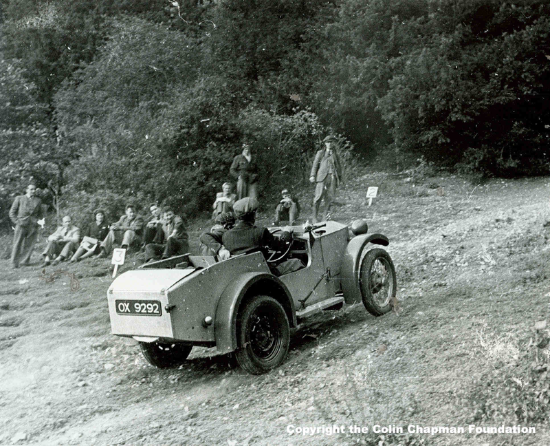 Colin Chapman competing in the Lotus Mark I